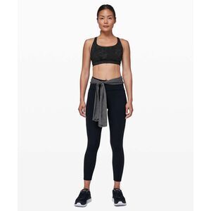 Lululemon Energy Bra Incognito Camo Multi Grey size 10 women's black gray